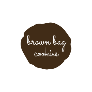 brown bag cookies - Logo