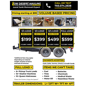 Low Desert Hauling Junk Removal Service - Logo