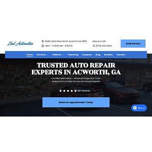 Zeal Automotive - Auto Repair - Traxxas R/C Cars - Auto Detailing - Ceramic Coating - PPF Installation - Logo