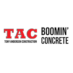 Tony Anderson Construction Inc. & Boomin' Concrete - Logo