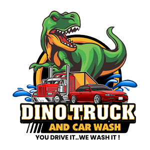Dino Truck and Car Wash - Logo