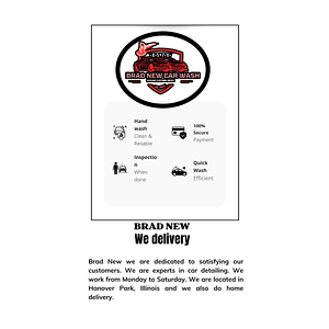 Brad new mobile hands car wash detailing - Logo