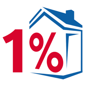 1 Percent Lists Purple Door - Logo