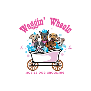Waggin' Wheels mobile pet grooming - Logo