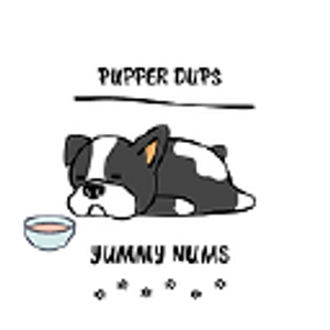 Pupper Dups Yummy Nums - Logo