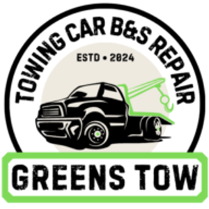 Greens Towing Service Car - Logo