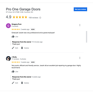 Pro One Garage Doors - Logo